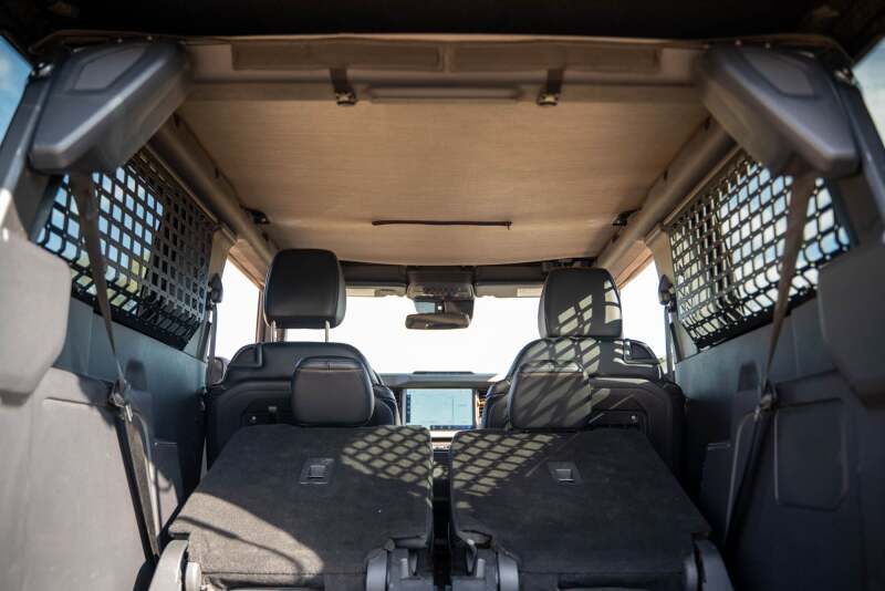 DV8 Offroad 21-24 Ford Bronco 2-Door Rear Window Molle Panels | Ford Bronco (21-26) (MPBR-12)