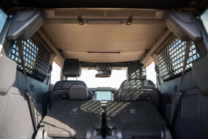 DV8 Offroad 21-24 Ford Bronco 2-Door Rear Window Molle Panels | Ford Bronco (21-26) (MPBR-12)