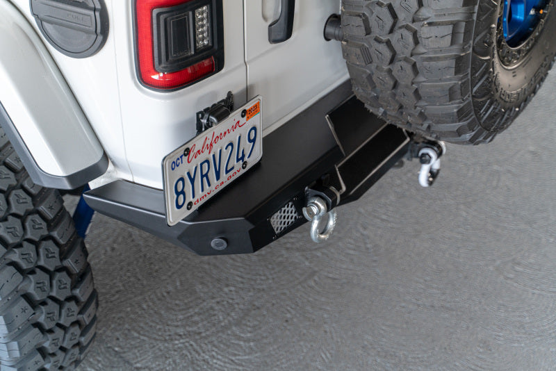 DV8 Offroad MTO Series Rear Bumper w/ Tire Carrier | Jeep Wrangler JL (18-25) (RBJL-13)