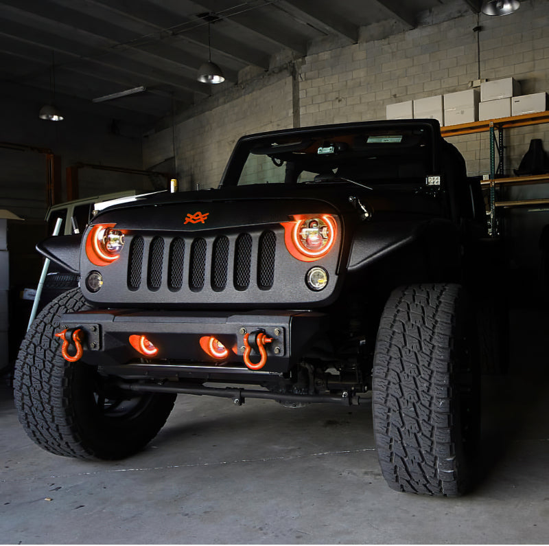 ORACLE Lighting High Powered ColorSHIFT 2.0 LED Headlights (FRONT): Jeep Wrangler (07-18) - Black