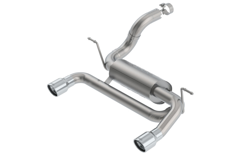 Borla ATAK Axle-Back Exhaust System (Polished Tips): Jeep Wrangler JL 2.0L Turbo 2018 - 2023