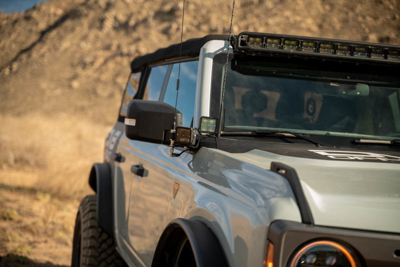 DV8 Offroad A Pillar Dual Light Pod Drop Mounts | Ford Bronco (21-26) (LBBR-08)