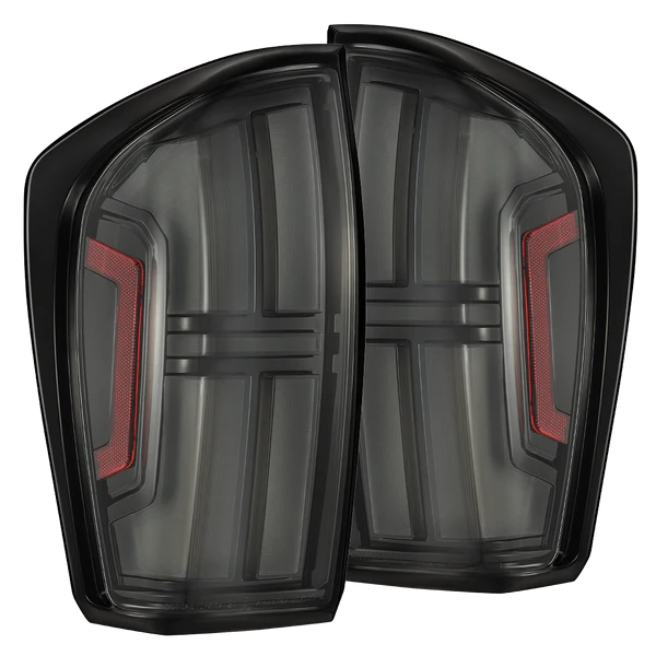 AlphaRex NOVA-Series Prismatic LED Tail Lights - Black | Toyota Tacoma (16-23) (680082)