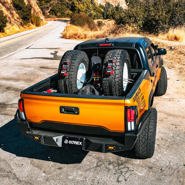 AlphaRex NOVA-Series Prismatic LED Tail Lights - Black | Toyota Tacoma (16-23) (680082)