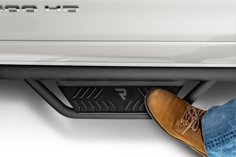 N-Fab Podium LG 3in Double Cab Step Bars | Chevrolet Silverado 1500 (19-26) / GMC Sierra 1500 (19-26) (HPC1473QC-TX)