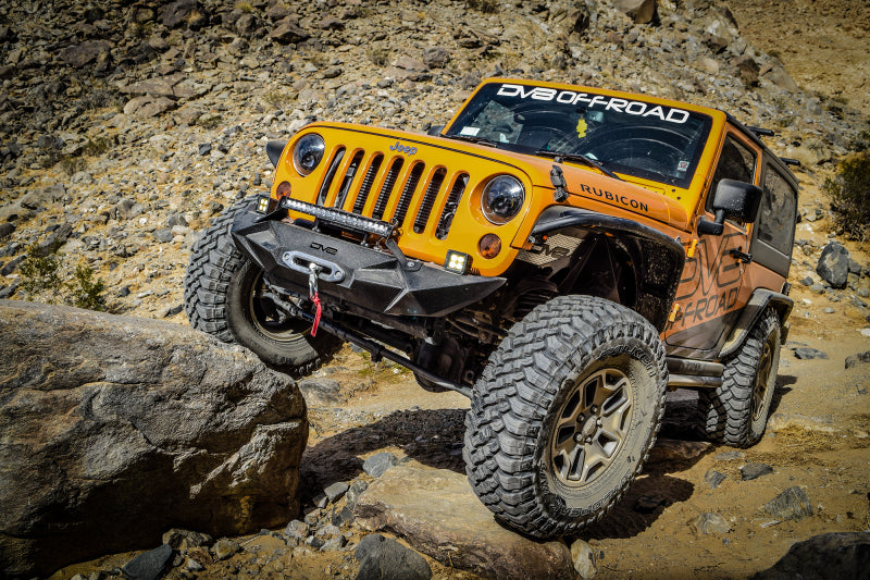 DV8 Offroad Black Aluminum Inner Fender (FRONT): Jeep Wrangler JK 2007-2018