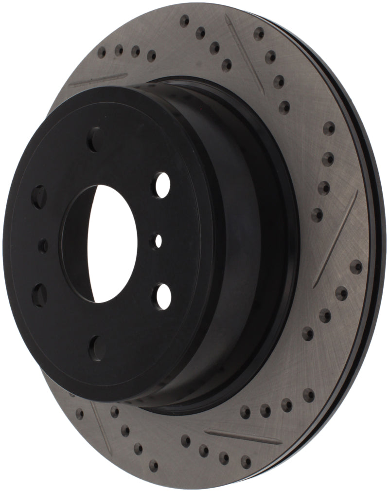 StopTech Rear Left Drilled Disc Brake Rotor | Chevrolet Silverado / GMC Sierra 1500 (07-20 / 19-26) (127.66065L)