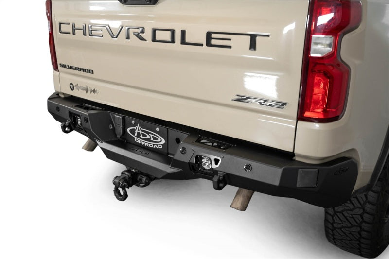 Addictive Desert Designs 2022+ Chevrolet Silverado 1500 / ZR2 / GMC Sierra AT4 / AT4X Stealth Fighter Rear Bumper | 2019-2026 (R120081090103)