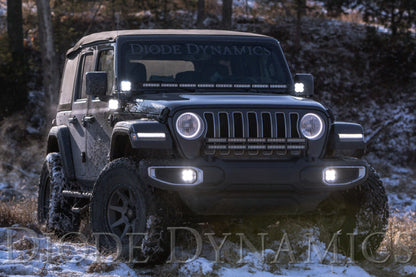Diode Dynamics SS6 Cowl LED Bracket Kit: Jeep Wrangler / Gladiator (07-26) w/ Hardware