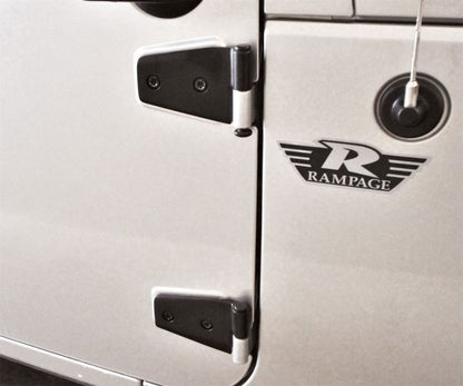 Rampage Door Hinges | Jeep Wrangler JK (87641)