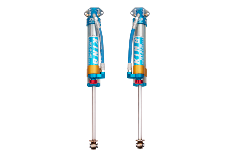 King Shocks Rear 2.5 Dia Piggy Hose Reservoir Shocks w/ Adjuster (REAR): Jeep Wrangler (07-18)