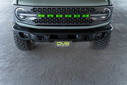 DV8 Offroad Capable Bumper Front License Plate Mount | Ford Bronco (21-26) (LPBR-04)