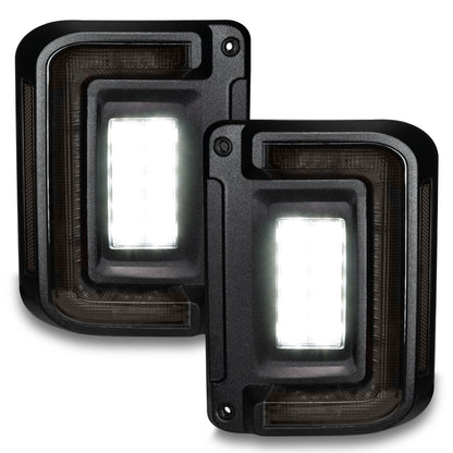 Oracle Lighting Flush Mount Tinted LED Tail Lights: Jeep Wrangler JK (2007-2018)