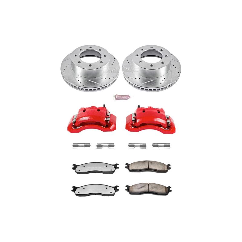 PowerStop Z36 Front Brake Kit w/ Calipers | Dodge Ram 1500 (02-08) (KC2203-36)