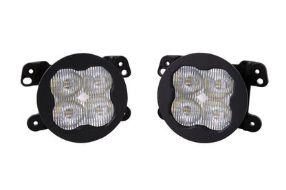 Diode Dynamics SS3 Pro Type M White SAE Fog Kit (F&R): Fits Chrysler / Dodge / Jeep (05-24)