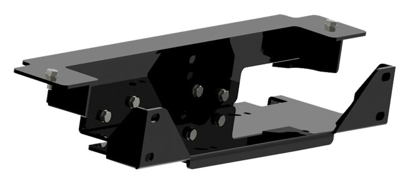Rugged Ridge Spartacus Steel Winch Plate: Fits Most Jeep Wrangler Models (2007-2018) w/ Black