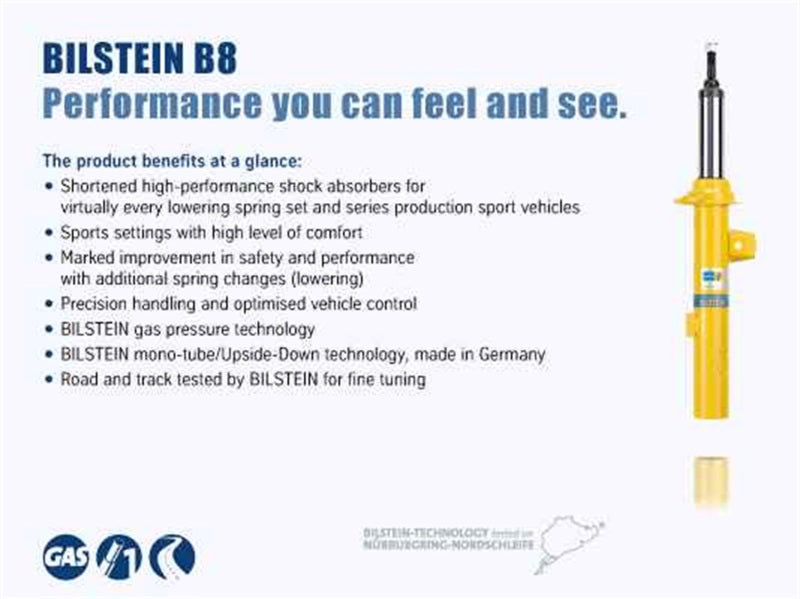 Bilstein B8 5100 Shock Absorber Front 2-3" Lift (FRONT): Jeep Wrangler JL 2018-2024