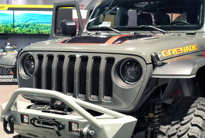 Oracle Lighting Bi-LED Projector Headlights Matte Black: Jeep Wrangler (18-24) / Gladiator (20-24)
