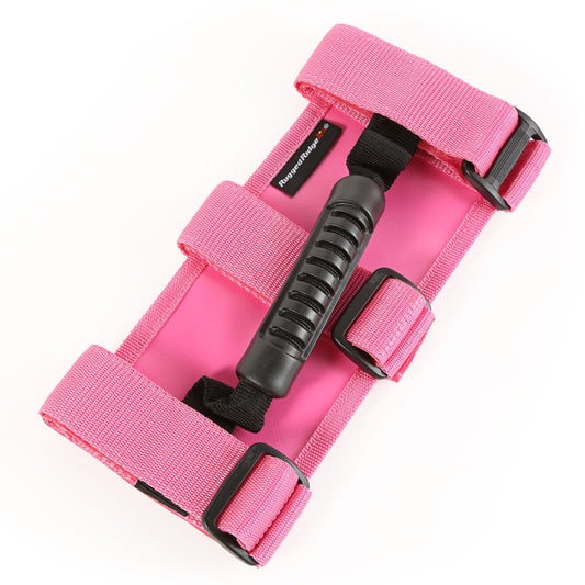 Rugged Ridge Pink Ultimate Grab Handles | Jeep Gladiator JT / Wrangler JK / JL (20-25 / 07-18) (13505.01)