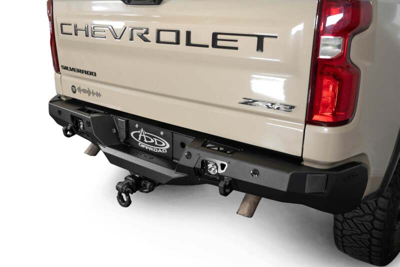 Addictive Desert Designs 2022+ Chevrolet Silverado 1500 / ZR2 / GMC Sierra AT4 / AT4X Stealth Fighter Rear Bumper | 2019-2026 (R120081090103)