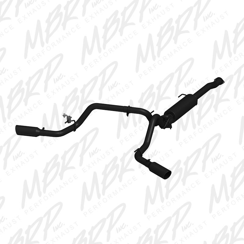 MBRP 3in Cat-Back Dual Split Side Exhaust | Toyota Tacoma 3.5L (16) (S5340BLK)