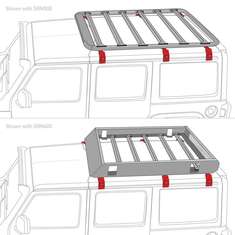 Go Rhino 6pc Rain Gutter Mounting Kit | Jeep Wrangler JL (18-25) (5910011T)