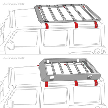 Go Rhino 6pc Rain Gutter Mounting Kit | Jeep Wrangler JL (18-25) (5910011T)