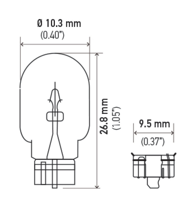 Hella 12V 4W Bulb | Ford Ranger (19-26) (194)