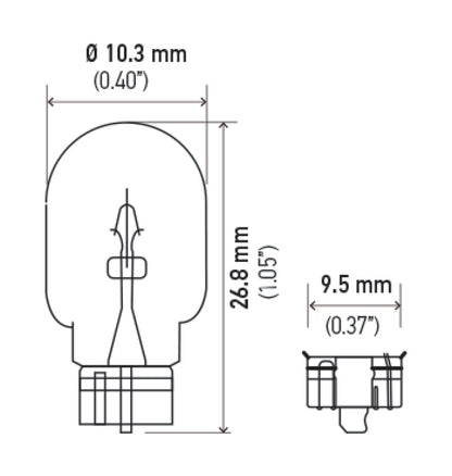Hella 12V 4W Bulb | Ford Ranger (19-26) (194)