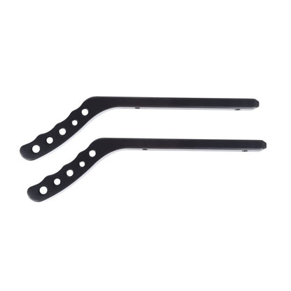 Rugged Ridge Aluminum Cross Drilled Grab Handles Rear Pair (REAR): Jeep Wrangler JK (07-18) - Black