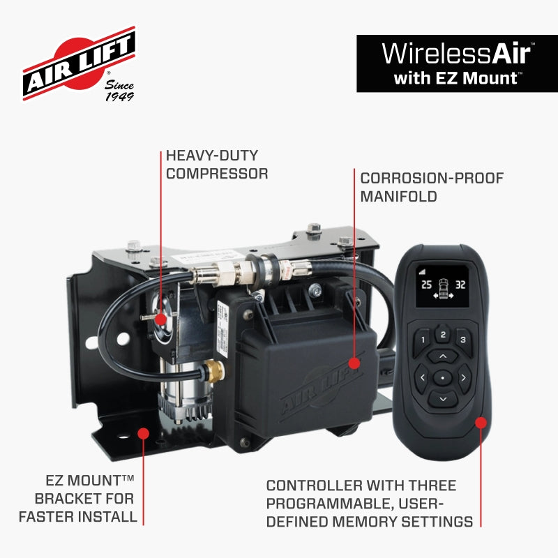 Air Lift Wireless Air Control System V2 w/EZ Mount | Ford Ranger (19-26) (74000EZ)