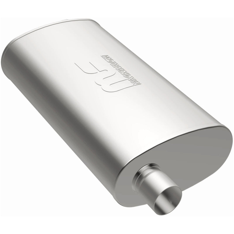MagnaFlow 4x14x9in. Oval 2.5in. Offset/Offset Straight-Through Performance Exhaust Muffler | (11236)