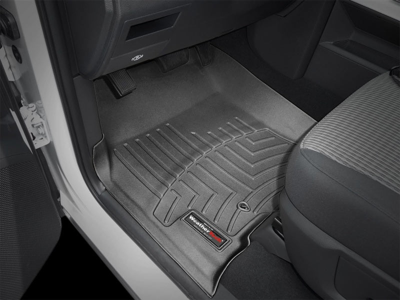 WeatherTech FloorLiner Floor Mats (FRONT): Dodge Ram Regular Cab (09-18) - Black