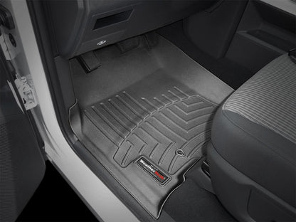 WeatherTech FloorLiner Floor Mats (FRONT): Dodge Ram Regular Cab (09-18) - Black