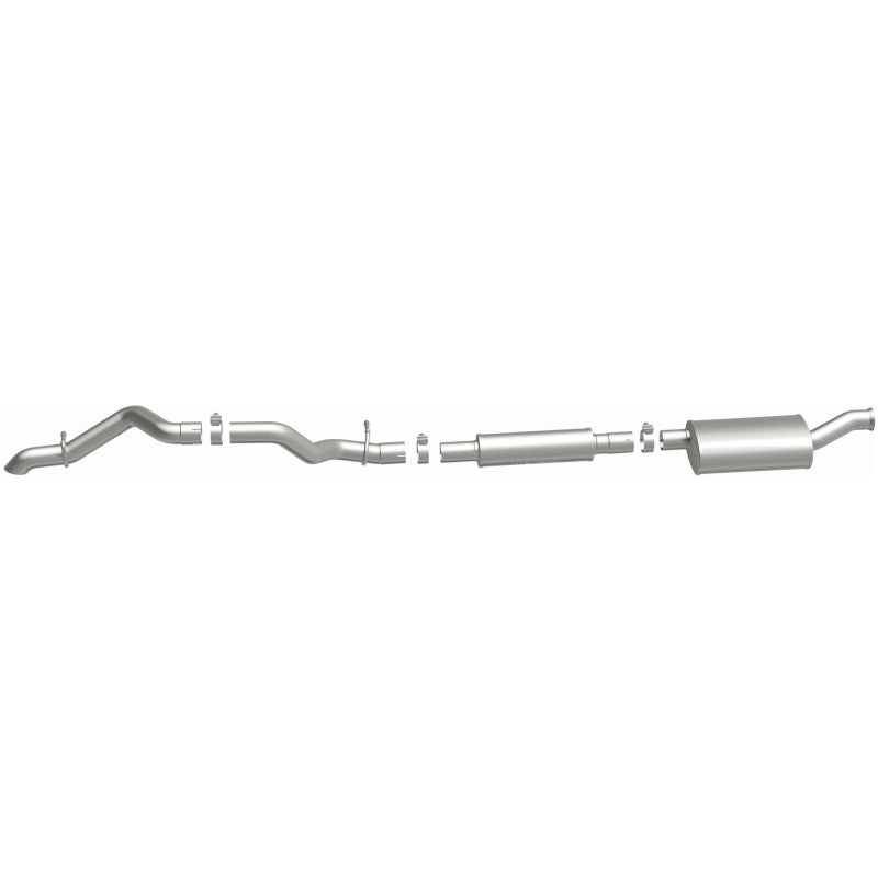 MagnaFlow Overland Cat-Back Perf Exhaust No-Tip Exit (REAR): Jeep Wrangler JL/JK 18-25 3.6L V6
