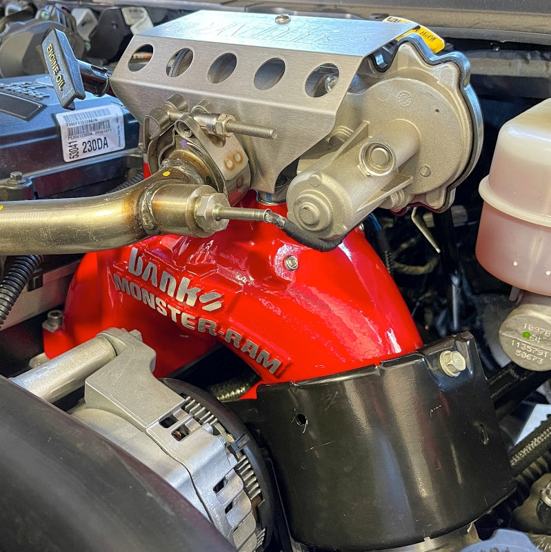Banks Monster-Ram Intake System Red (F&R): RAM 2500/3500 2013-2018 6.7L Cummins