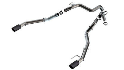 Borla 24-25 Ford Ranger Raptor 2.75in Tail Pipe Kit 4in Tip | Carbon Fiber Black (60743CFBA)
