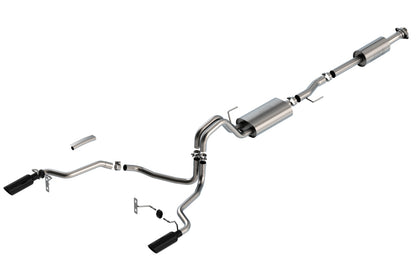 Borla 3in Dual Exit Cat-Back Touring Black Chrome System | Ford F-150 (21) (140862BC)