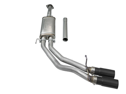 aFe 3in to 2.5in SS Cat-Back Exhaust w/ Black Tip | Ford F-150 EcoBoost V6/V8 (15-16) (49-43081-B)