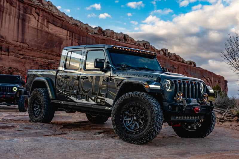 ORACLE Lighting Integrated Windshield LED Light Bar System: Jeep Wrangler / Gladiator (18-24)