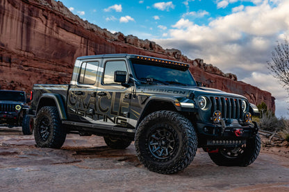 ORACLE Lighting Integrated Windshield LED Light Bar System: Jeep Wrangler / Gladiator (18-24)