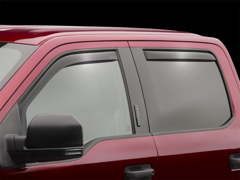 WeatherTech Front & Rear Side Window Deflectors | Ford F-150 (15-17, 18-20) / Raptor (17-20) (82765)