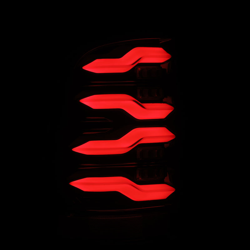 AlphaRex LUXX LED Tail Lights (Black): Dodge Ram 2009 - 2018 (1500, 2500 & 3500)