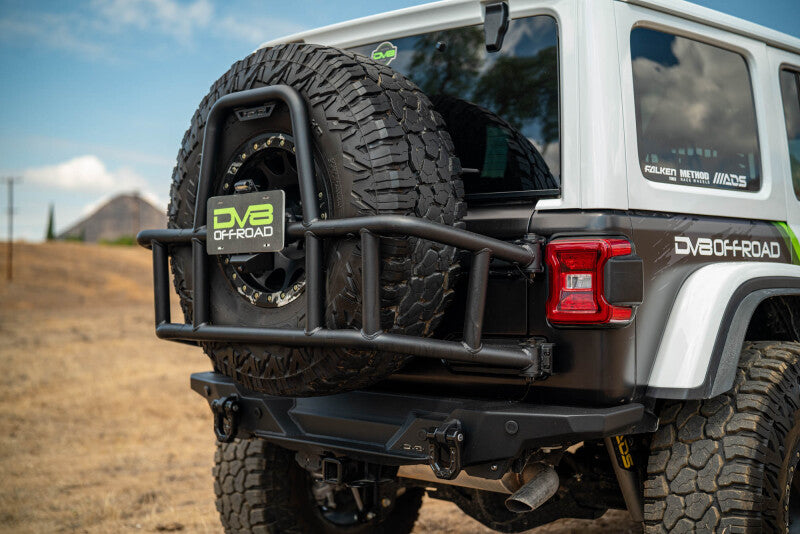 DV8 Offroad Body Mounted Tire Carrier | Jeep Wrangler JL (18-25) (TCJL-14)