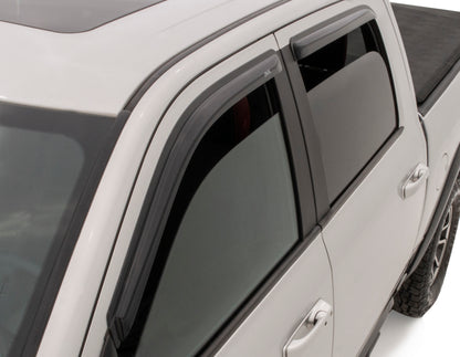 AVS Ventvisor Outside Mount Window Deflectors (4PC): Dodge Ram Crew Cab (09-18) - Smoke