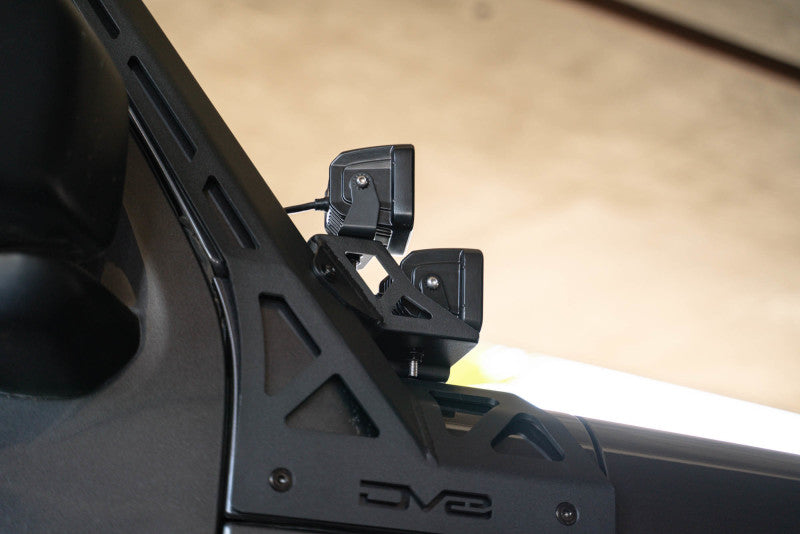 DV8 Offroad A-Pillar Dual Light Pod Mounts | Jeep Gladiator JT / Wrangler JL (20-25)