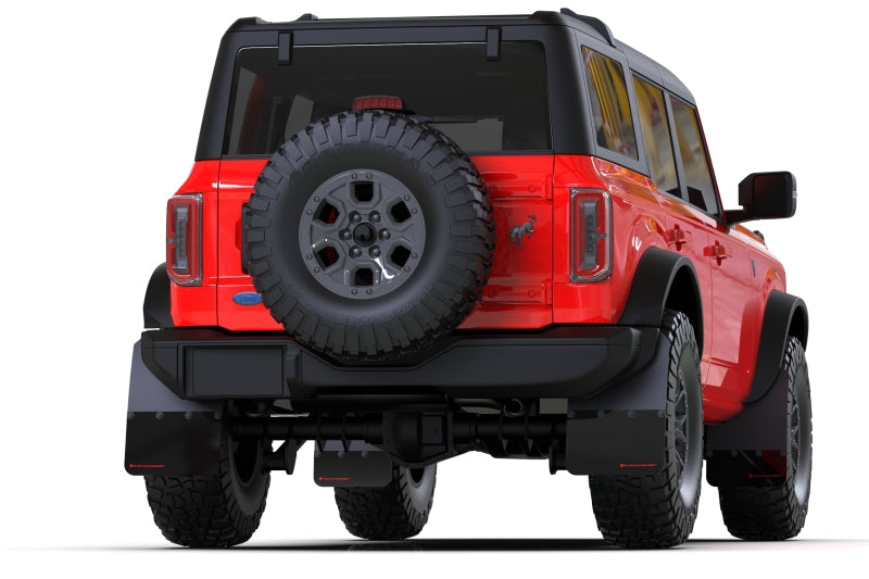 Rally Armor 21-25 Ford Bronco Mud Flaps | Ford Bronco (21-26) (MF85-NO-PL-MBK)