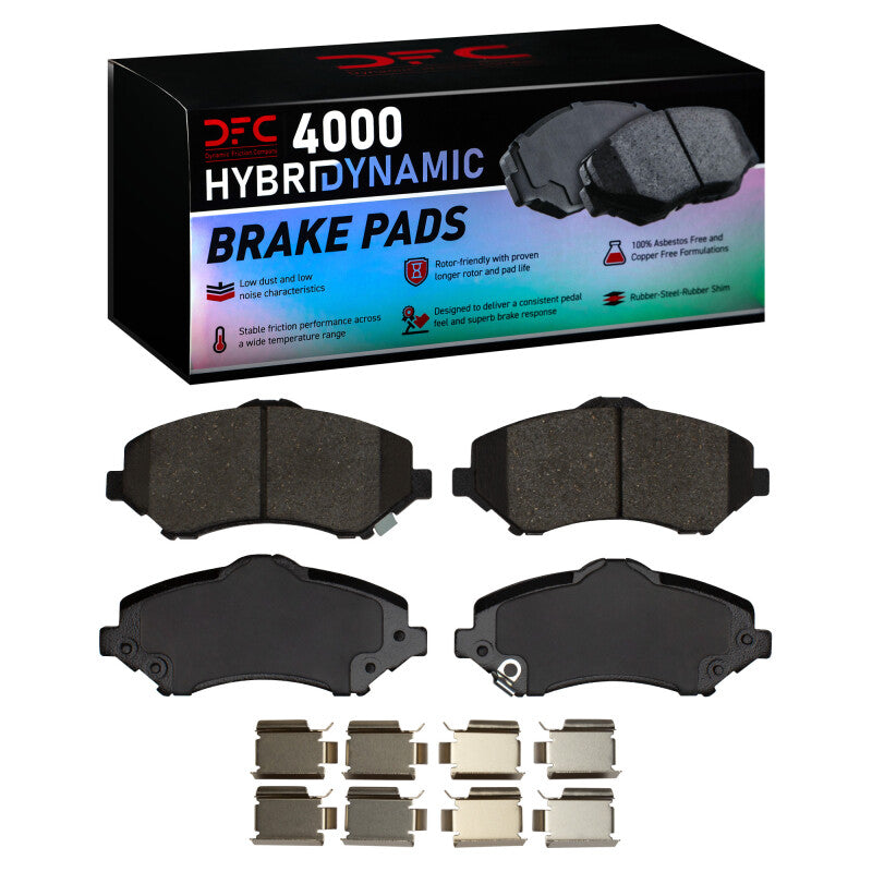 DFC 4000 HybriDynamic Brake Pads and Hardware Kit | Jeep Wrangler JK (07-18) / JL (18-25) (4000-1273-01)