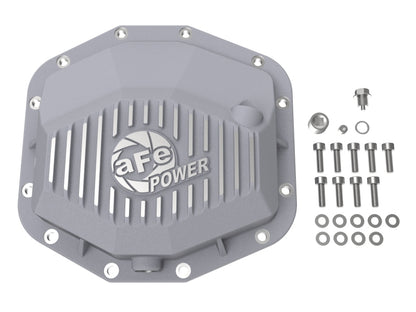 AFE Street Series Rear Differential Cover (Raw Finish w/Machined Fins): Ram 6.2L 1500 TRX 2021 - 2024