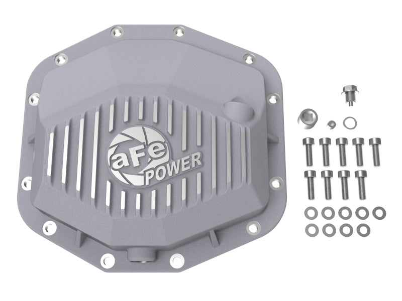 AFE Street Series Rear Differential Cover (Raw Finish w/Machined Fins): Ram 6.2L 1500 TRX 2021 - 2024